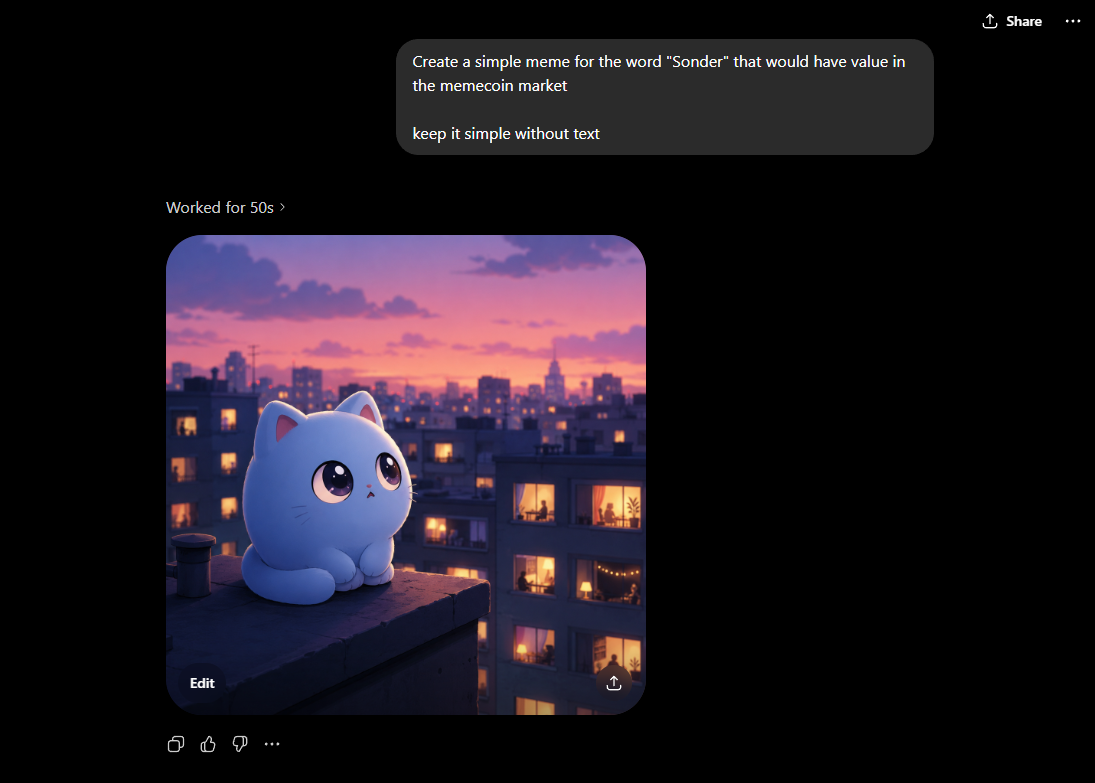 Screenshot of the ChatGPT-5.6 Sol conversation that produced the image